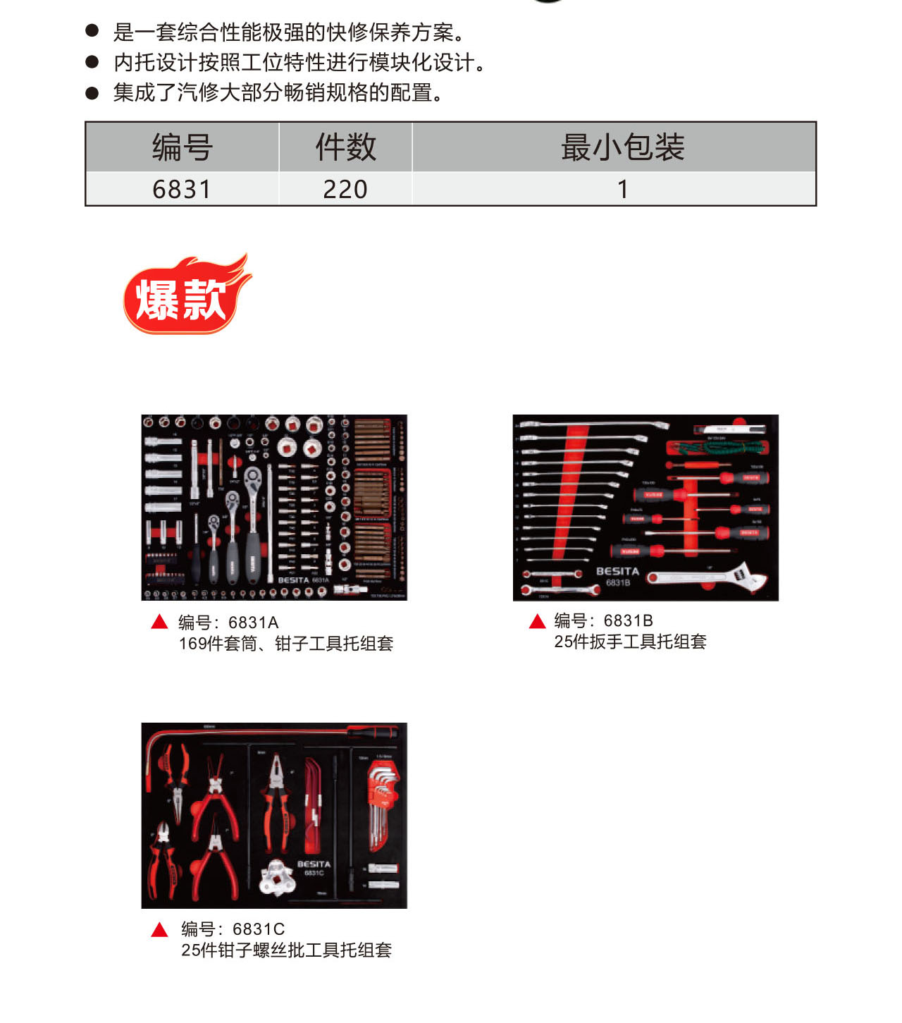 220件快保工具方案（NO.6831）